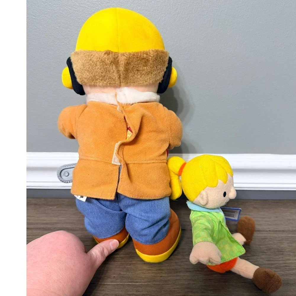 Vintage Playskool Bob the Builder Bob & Wendy Plush Toy Tested and Working